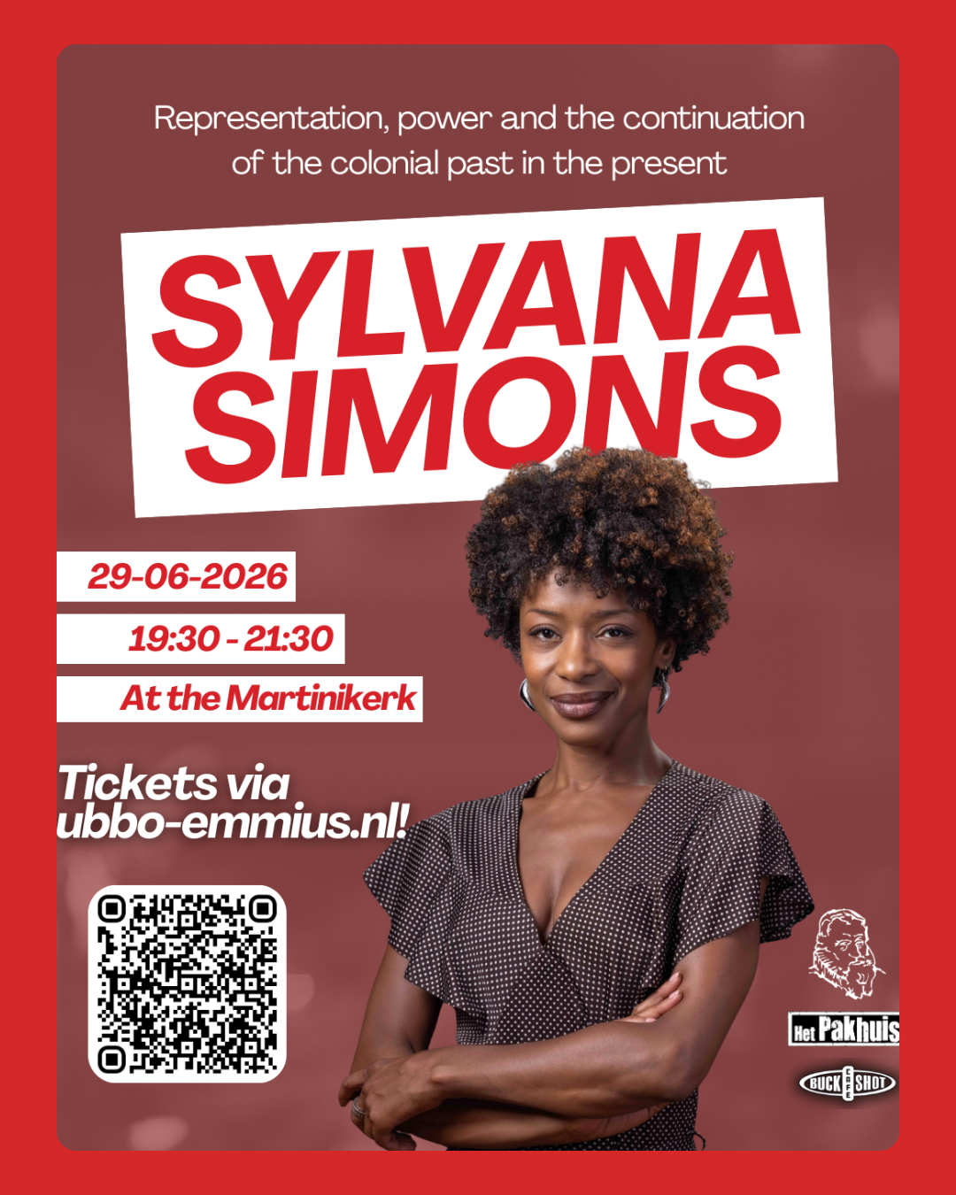Lecture by Sylvana Simons: Representation, power and the continuation of the colonial past in the present