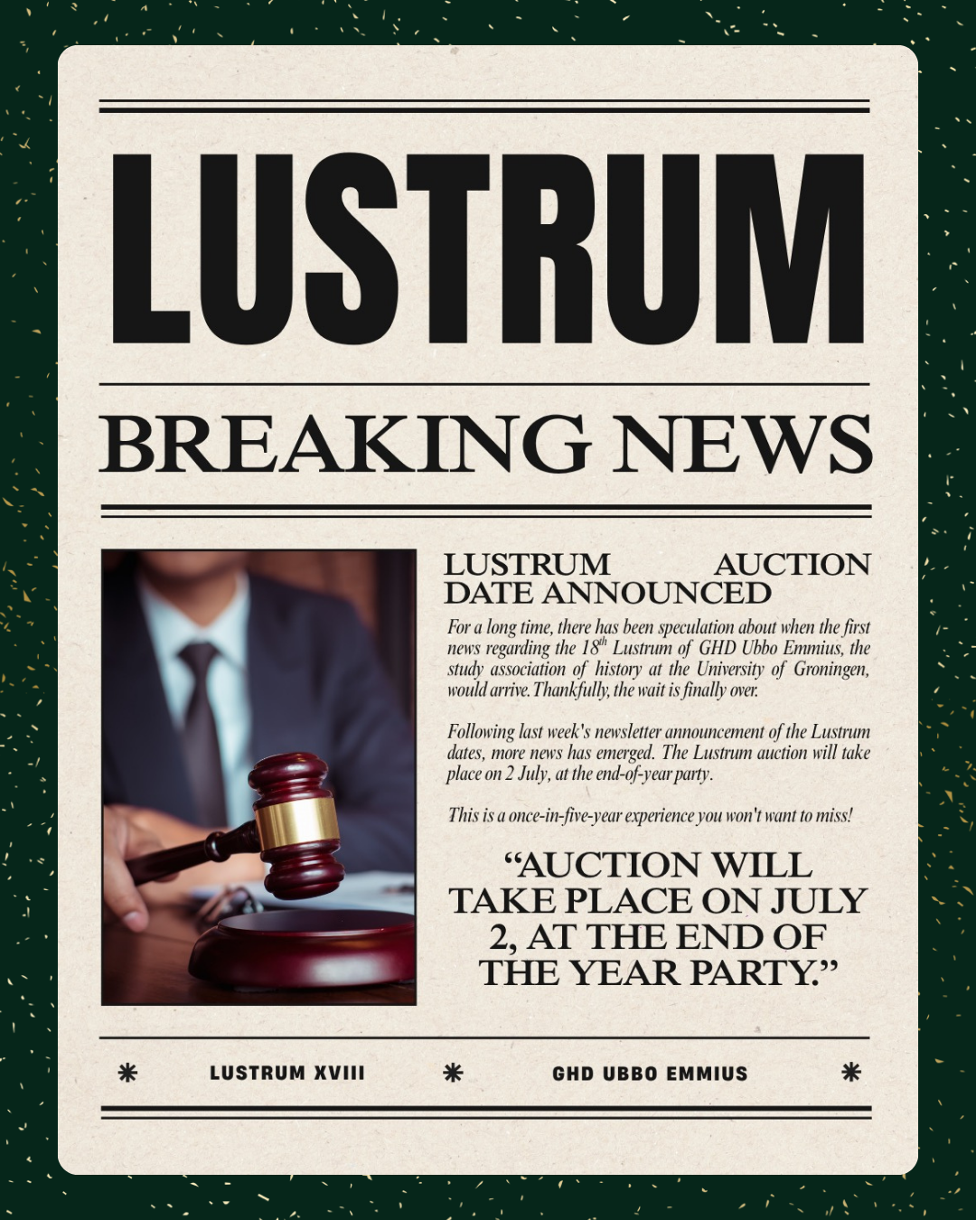 Lustrum Auction