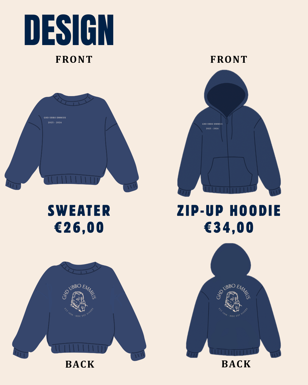 Ubbo Sweater and Zip-up Hoodie 2025-2026