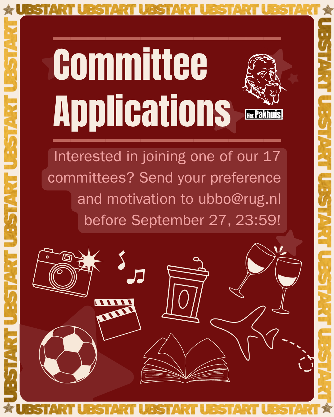 Ubstart: Committee Applications Open