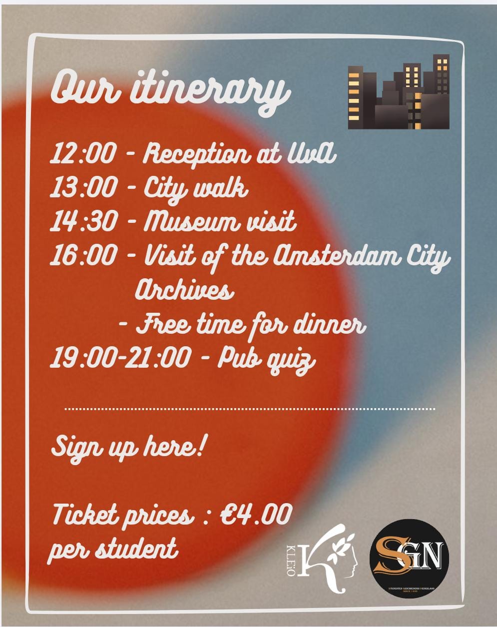 Extra SGN-day: Amsterdam!